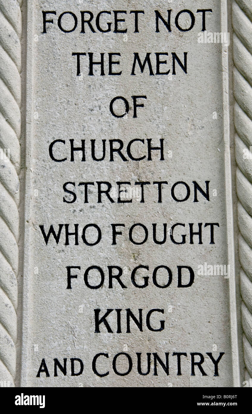 Church Stretton Memoriale di guerra Foto Stock