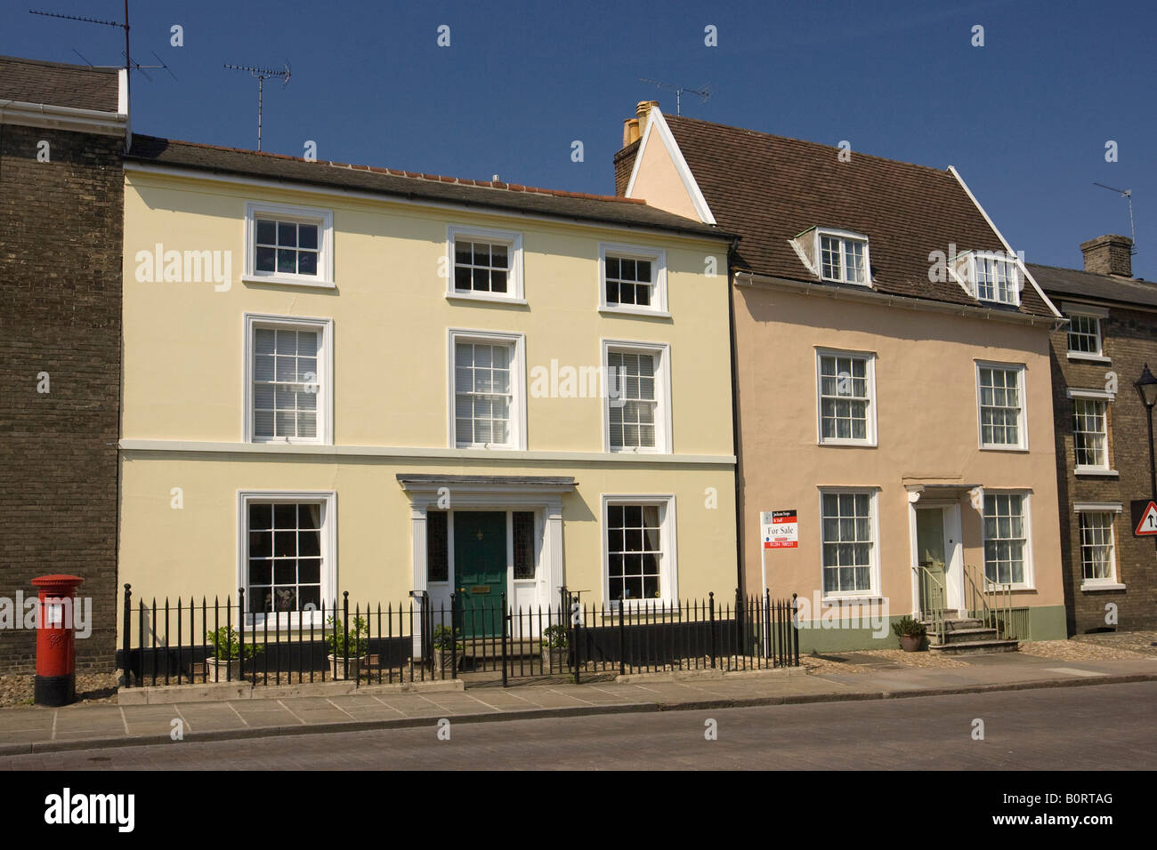 Crown Street a Bury St Edmunds, Suffolk Foto Stock