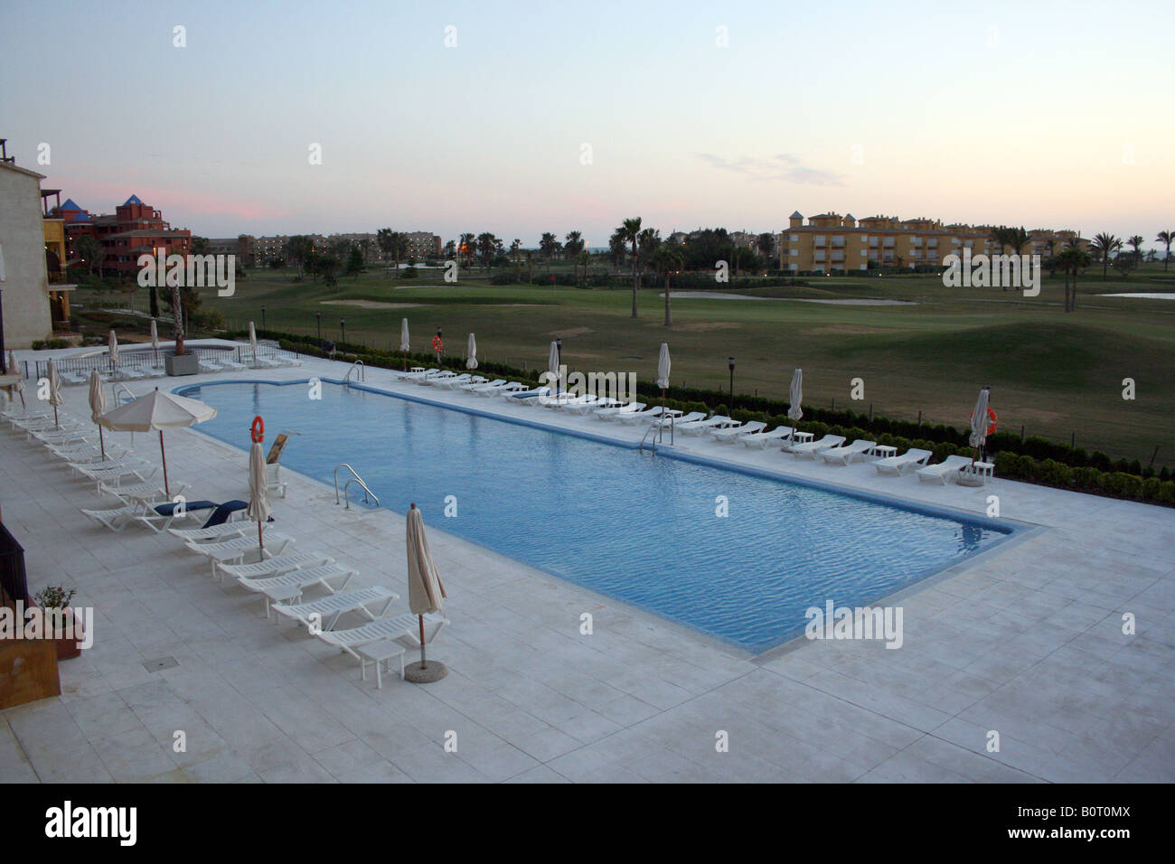 Resort di vacanza fuori stagione in Spagna, Costa Ballena Foto Stock
