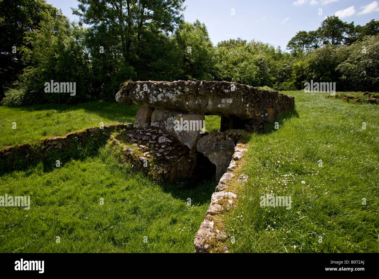 Tinkinswood camere funerarie Glamorgan Galles del Sud Foto Stock