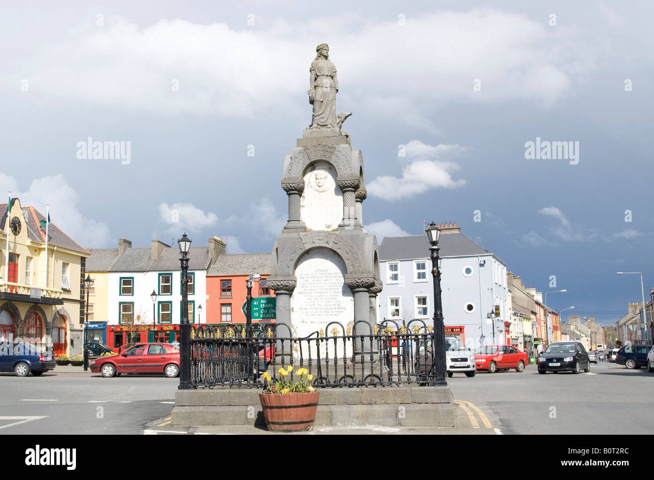 La statua al Manchester martiri in Kilrush County Clare Irlanda Foto Stock