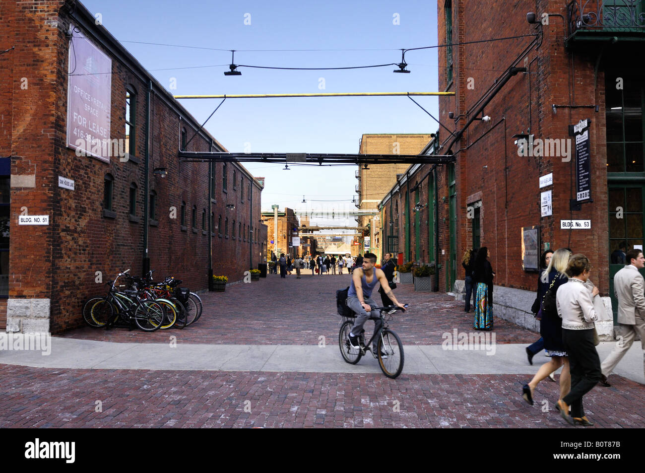 La Distilleria di un quartiere storico di Toronto Foto Stock