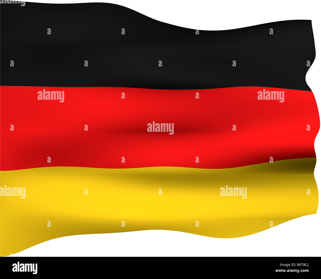 3d bandiera della Germania Foto Stock