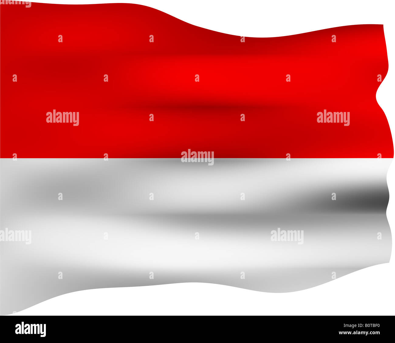 3d bandiera di Indonesia Foto Stock 3d bandiera di Indonesia Foto Stock