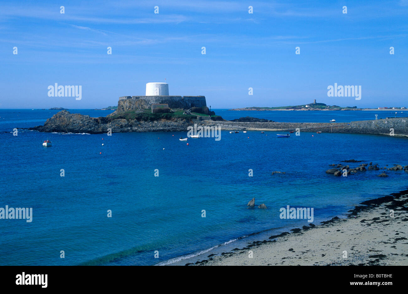Fort Grey, Isola di Guernsey Foto Stock