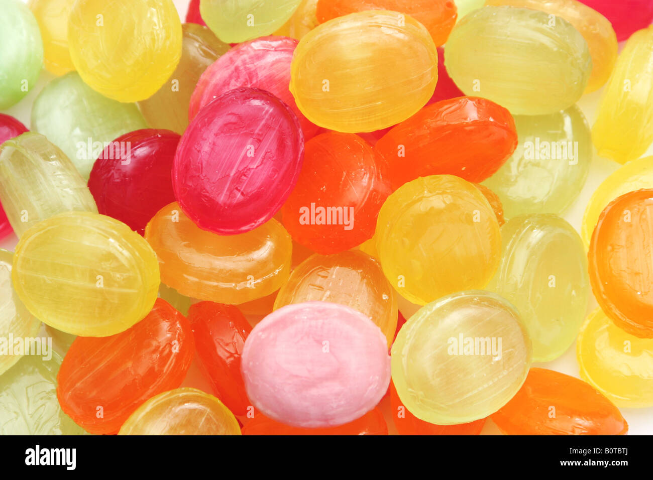 Gass colorate candy dettaglio background closeup view Foto Stock