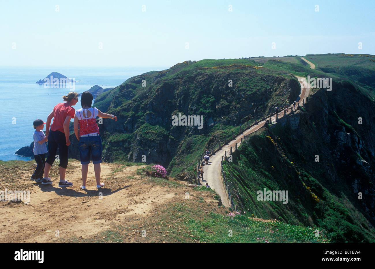 La Coupée, Isola di Sark Foto Stock