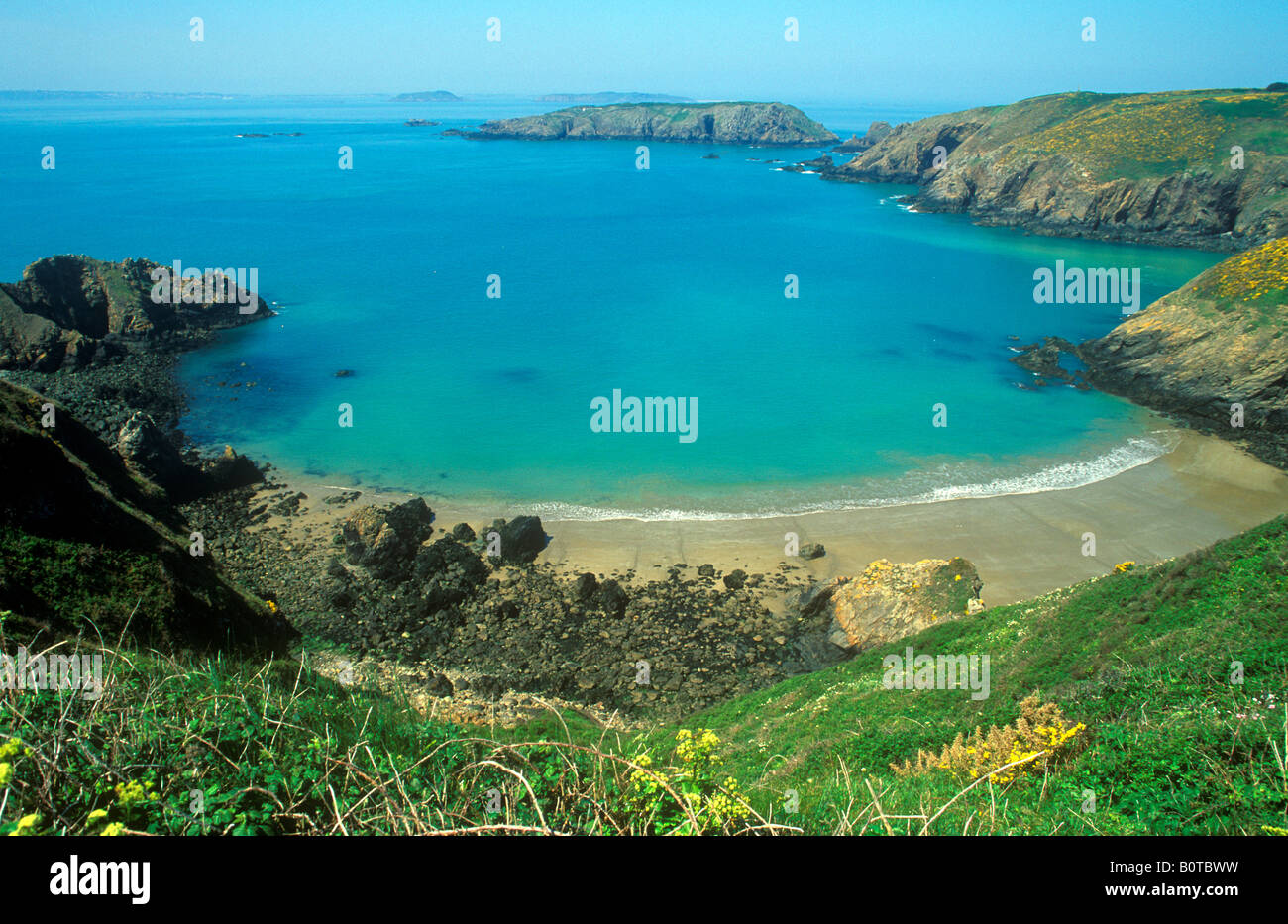 La Grande Grève, Isola di Sark Foto Stock