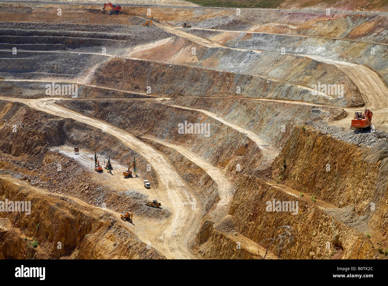 Aprire Waihi cast miniera d'oro in Nuova Zelanda Foto Stock