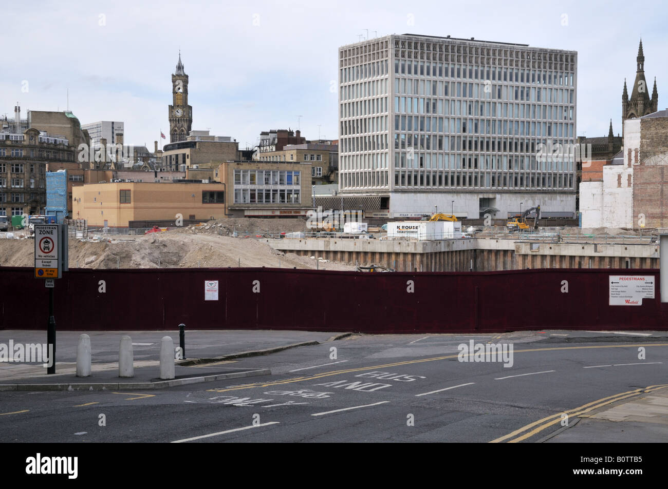 Bradford, West Yorkshire. Centro sviluppo Foto Stock