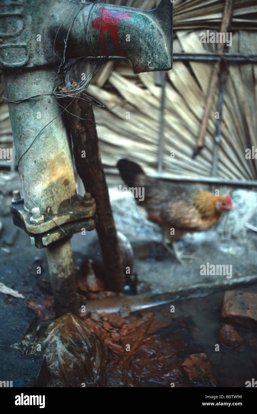 Sigillato pozzi per acqua dovuta all'acqua potabile di essere contaminati da arsenico stimato a incidere come molti come 70m persone Foto Stock