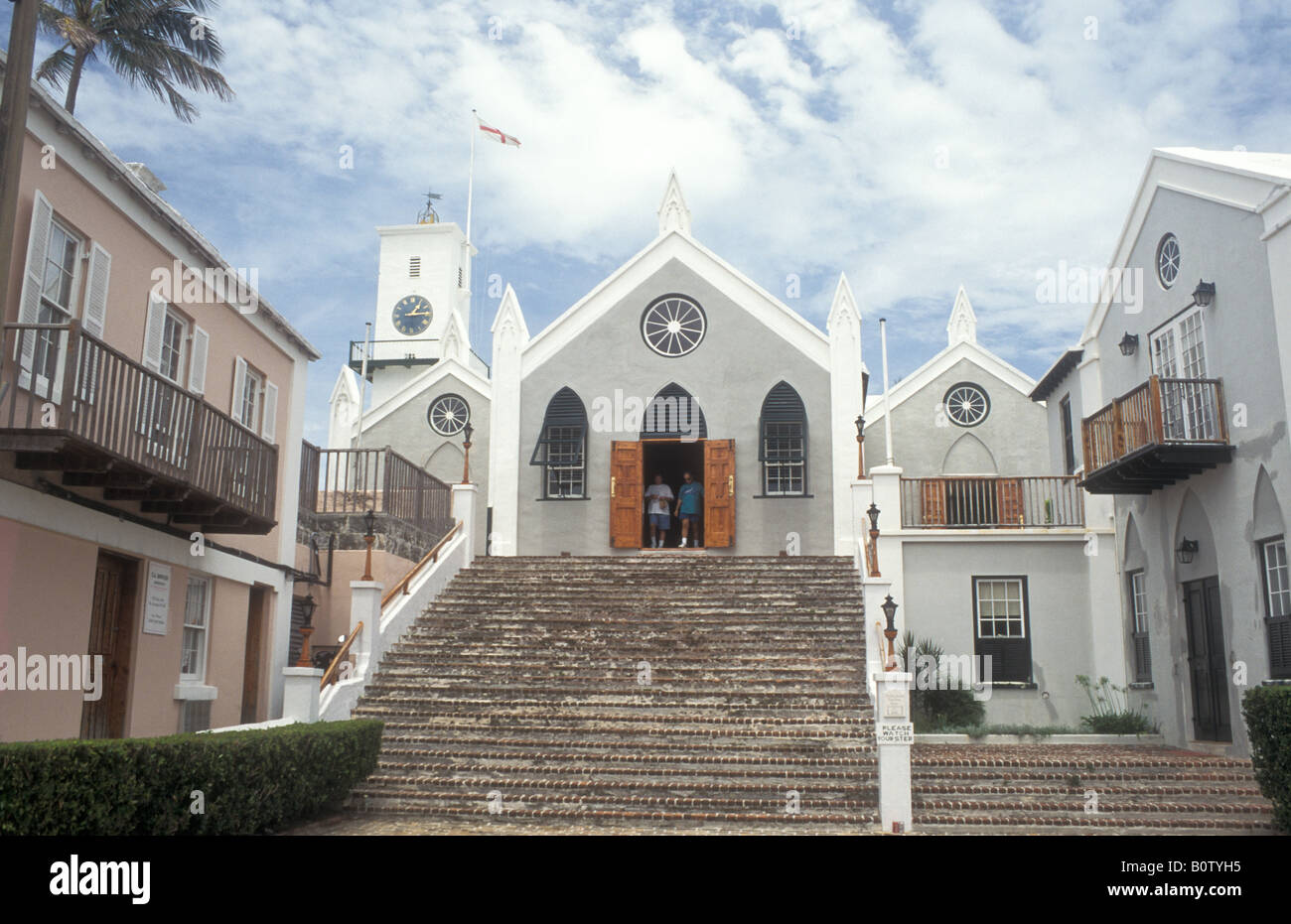 La Chiesa di San Pietro, il Duca di York Street, St George, Bermuda Foto Stock