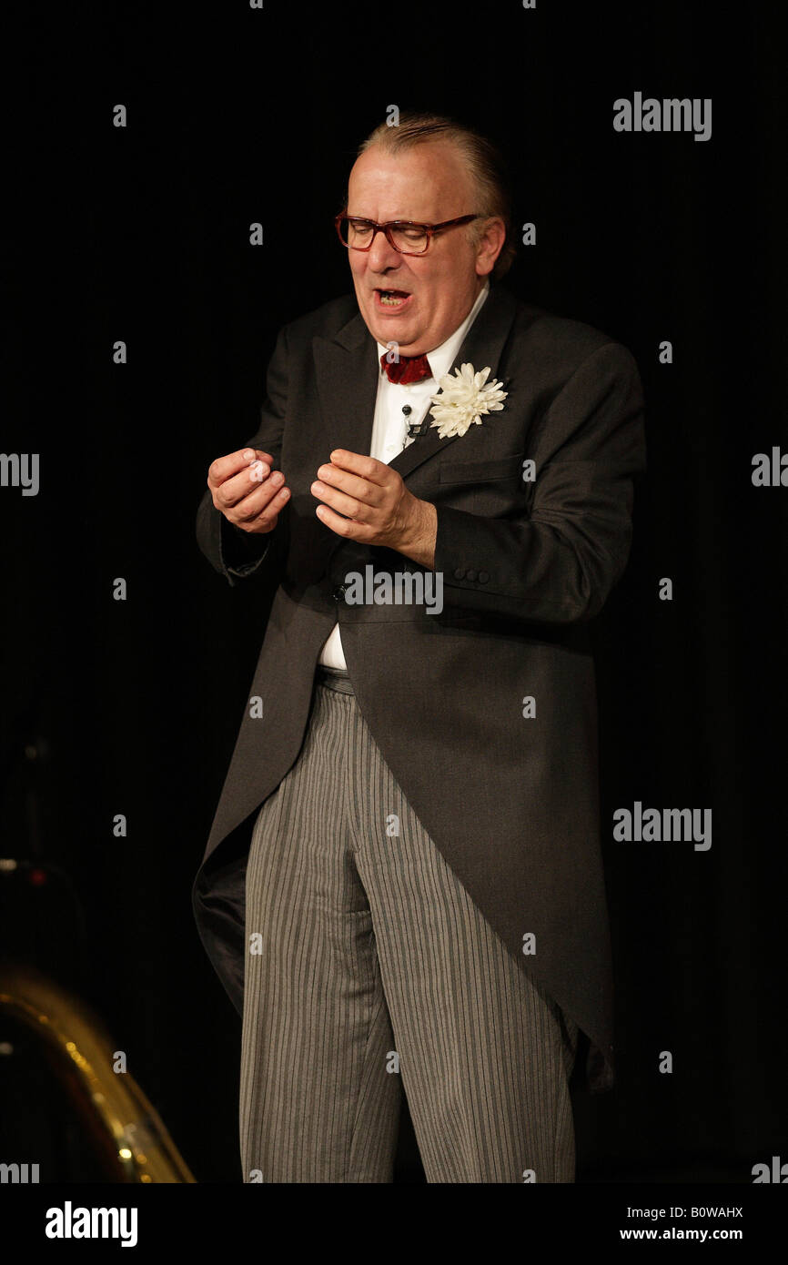 Commedia cabaret show Fritz e Hermann Rainer aka pausa und Norbert Alich, Bergisch Gladbach-Paffrath, Renania settentrionale-Vestfalia, Foto Stock