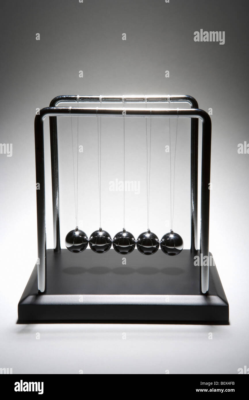 Newton scrivania culla giocattolo Foto Stock