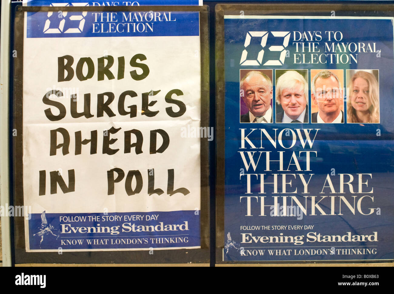 Boris Johnson la vittoria come il sindaco di Londra ha iniziato a guardare inevitabile Foto Stock