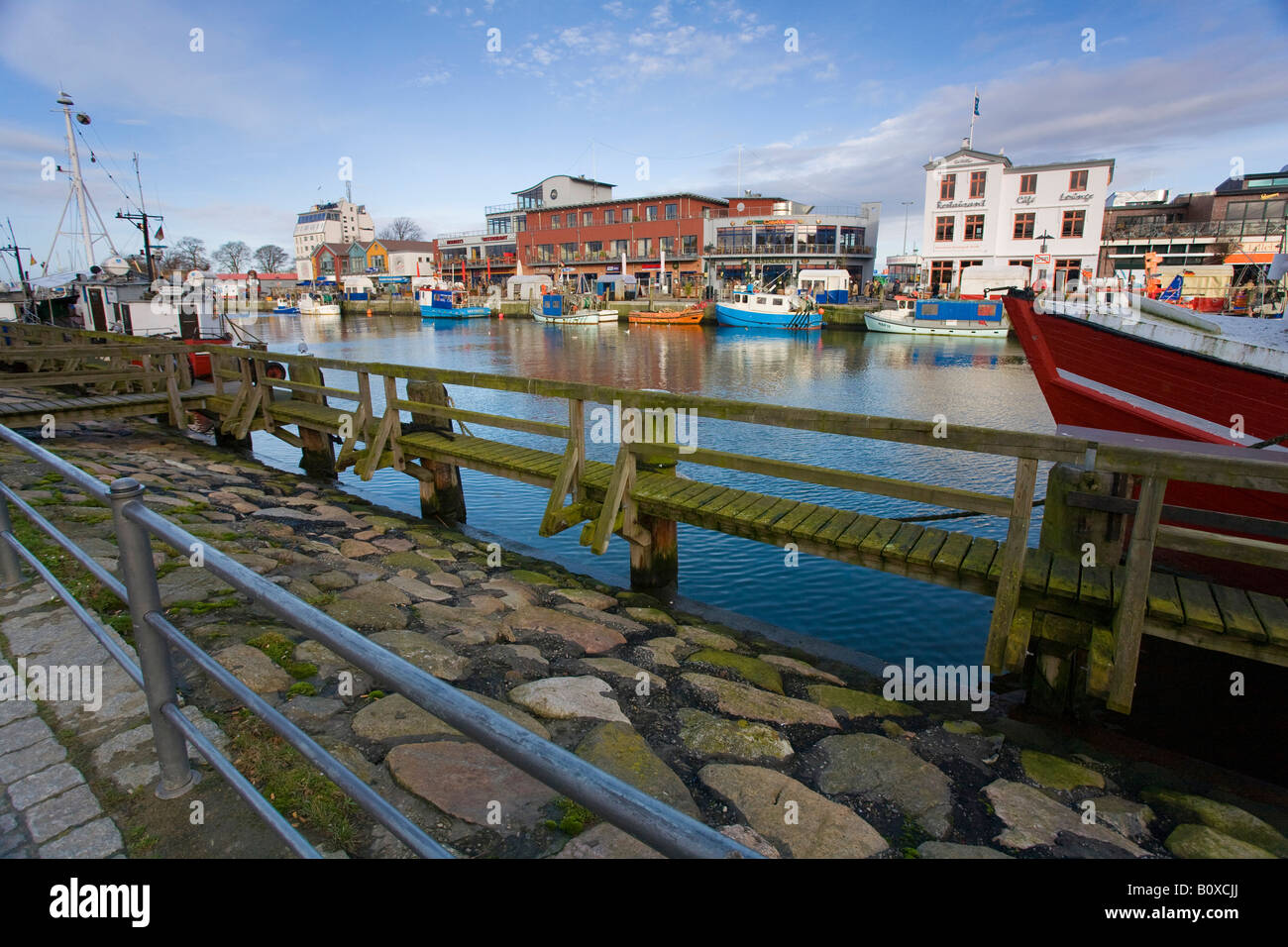 Warnemuende, porto, Germania, Meclemburgo-Pomerania, Warnemuende Foto Stock