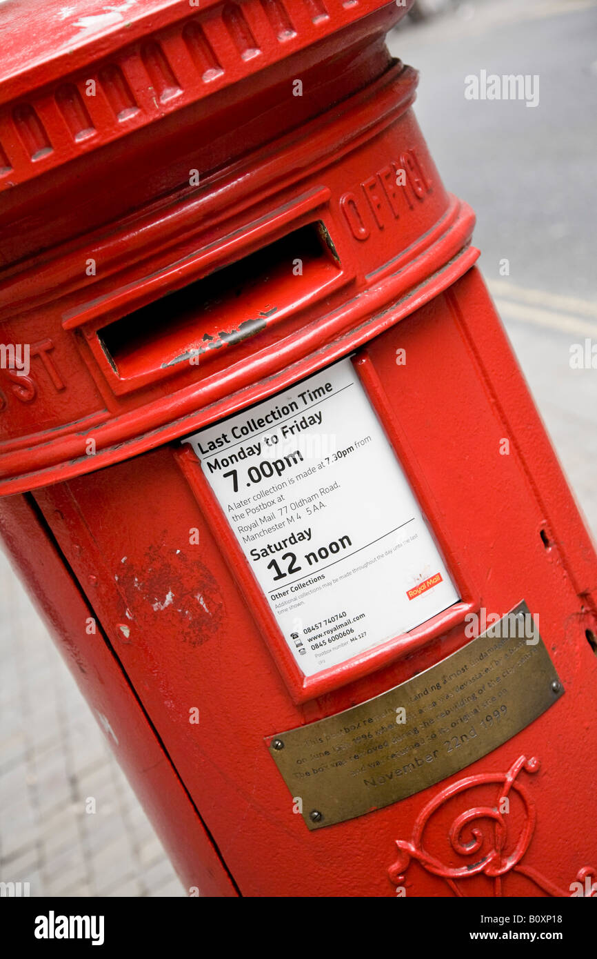Survivor. La casella di posta che sono sopravvissuti al Manchester IRA bomba. Manchester, Greater Manchester, Regno Unito. Foto Stock