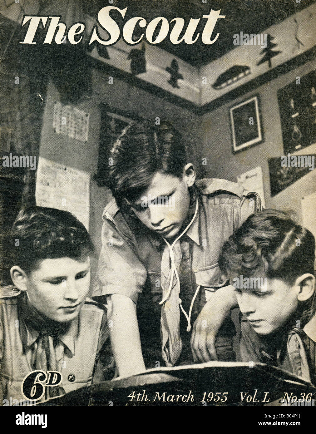 La rivista Scout 4 marzo 1955 per solo uso editoriale Foto Stock