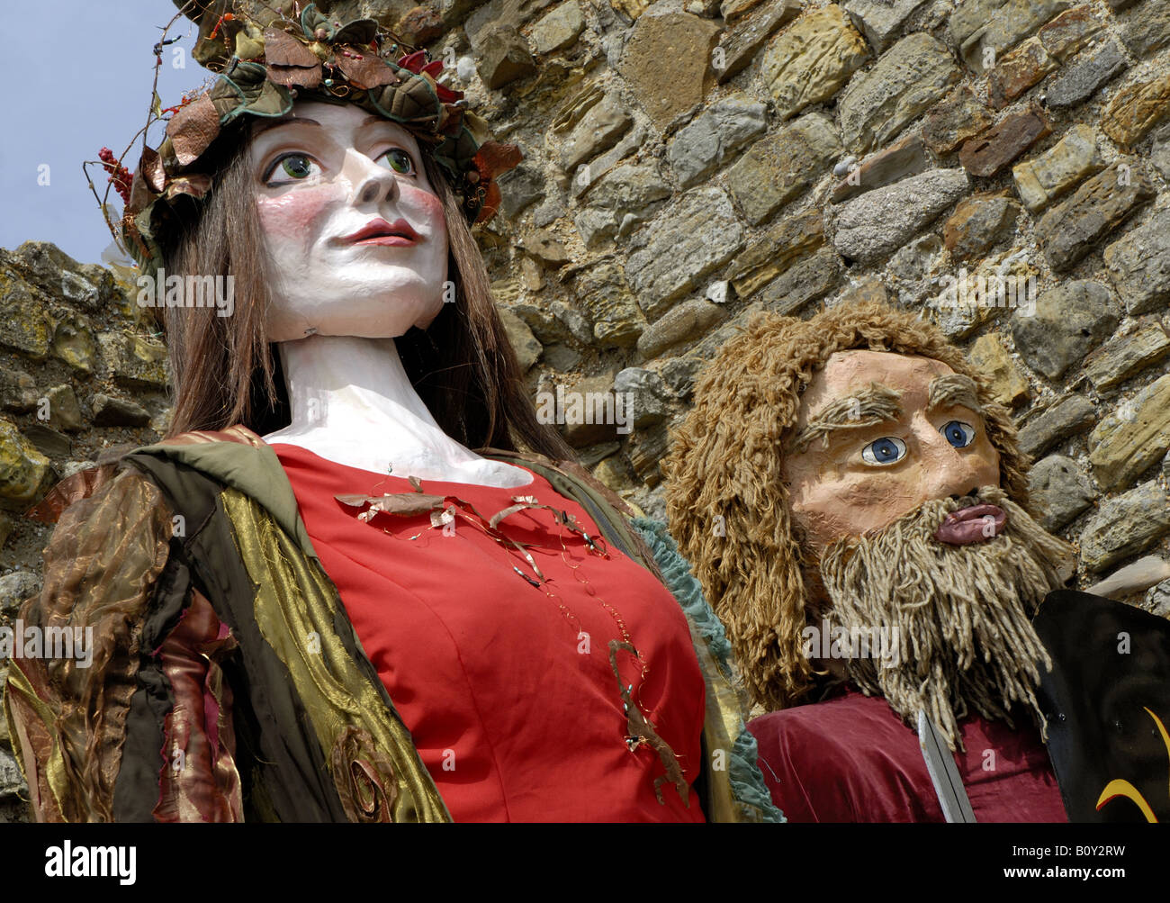 Giganti al Jack nel Festival Verdi, East Sussex Foto Stock