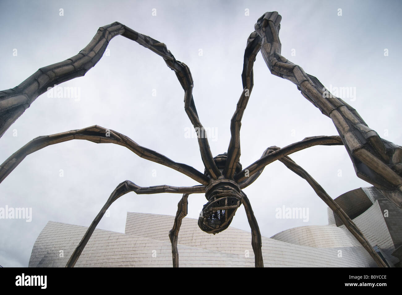 Guggenheim di Bilbao Vizcaya spagna spider statua Foto Stock