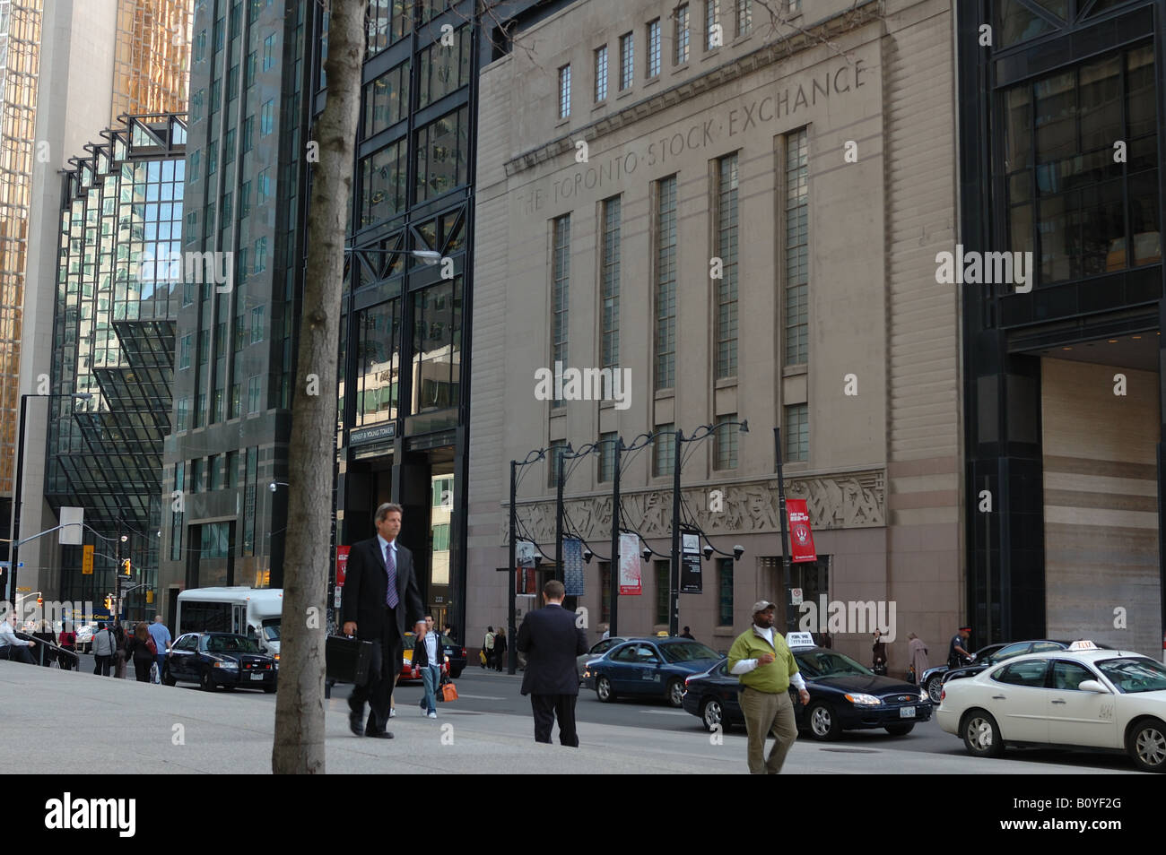 L'originale borsa di Toronto edificio, ora la progettazione di Exchange, a 234 Bat Street, a Toronto, Ontario, Canada Foto Stock