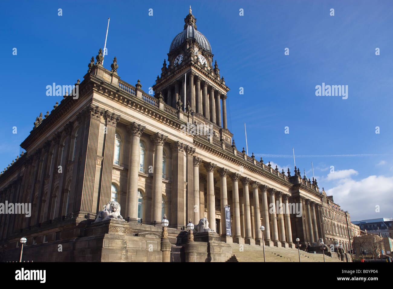Municipio di Leeds Leeds Yorkshire Inghilterra Foto Stock