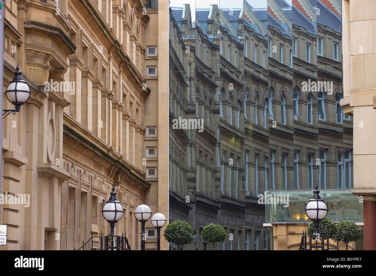 La Bourse Boar Lane Leeds Yorkshire Inghilterra Foto Stock