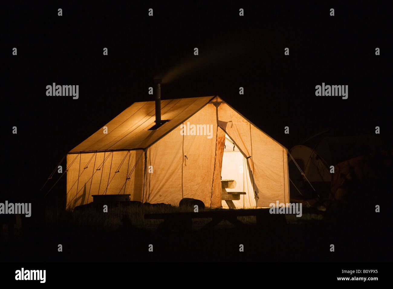 Tela tenda California del Nord e Stati Uniti Foto Stock
