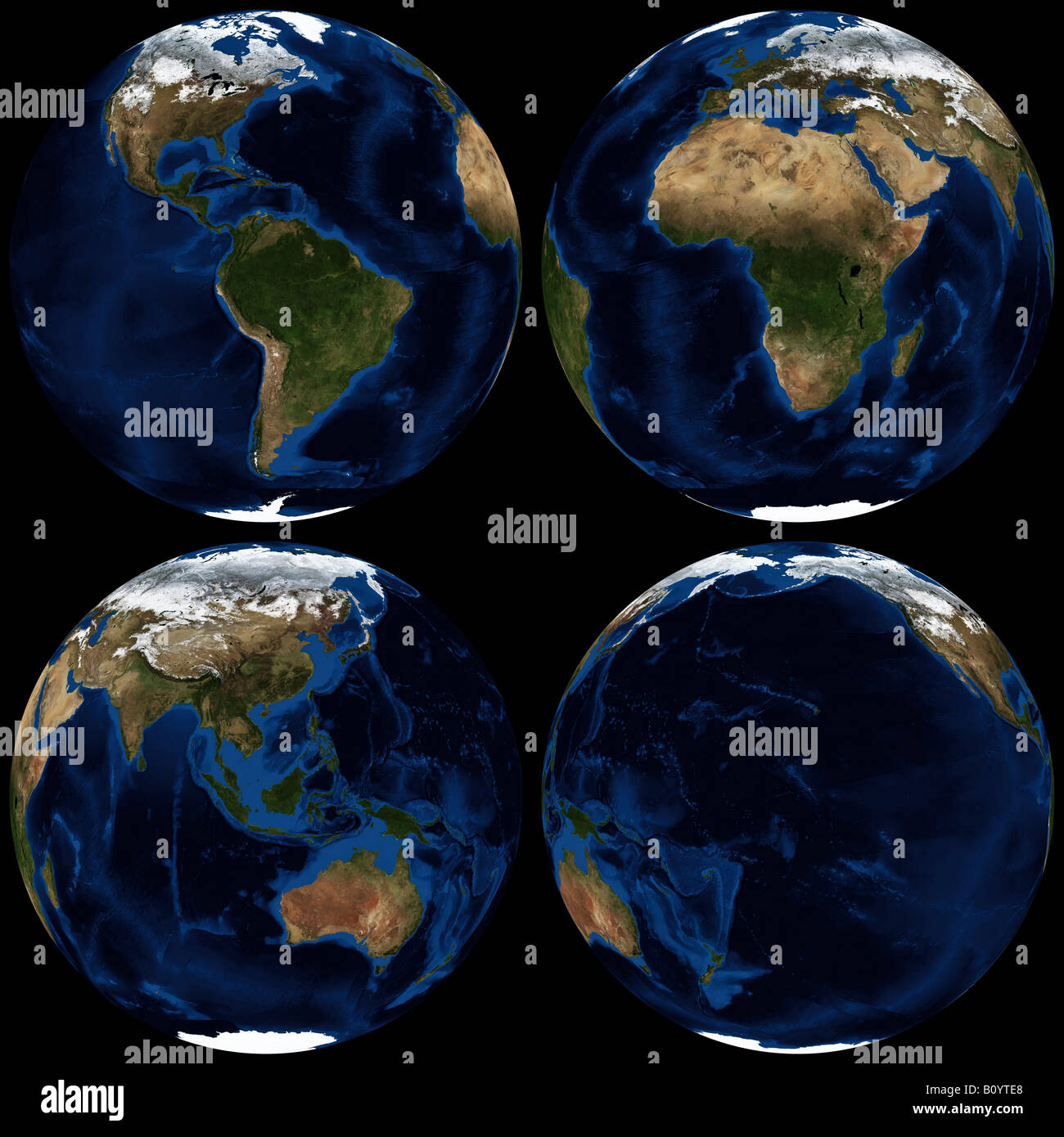 Global land copertura di ghiaccio nel gennaio 2004 Foto Stock