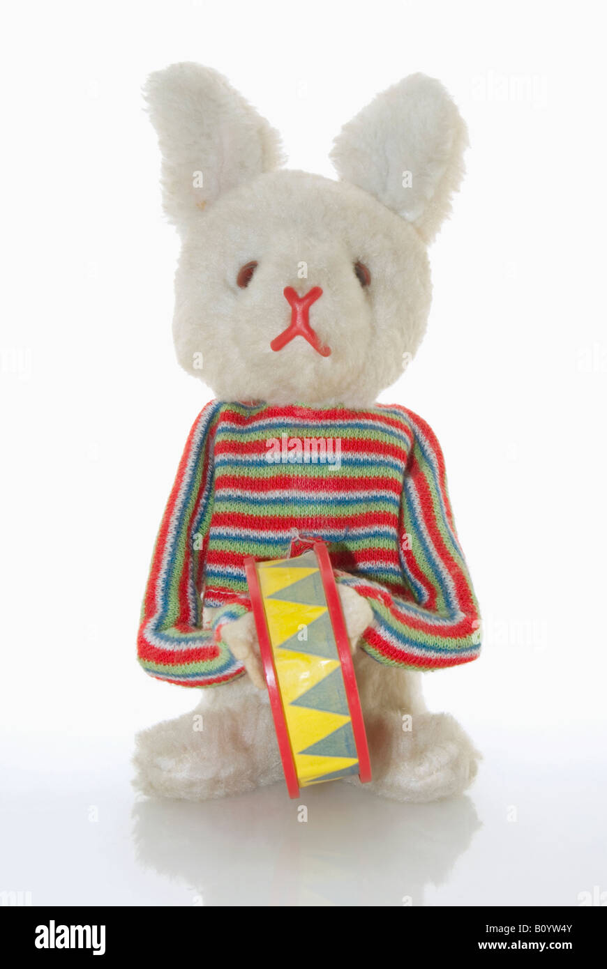 Toy bunny, close-up Foto Stock