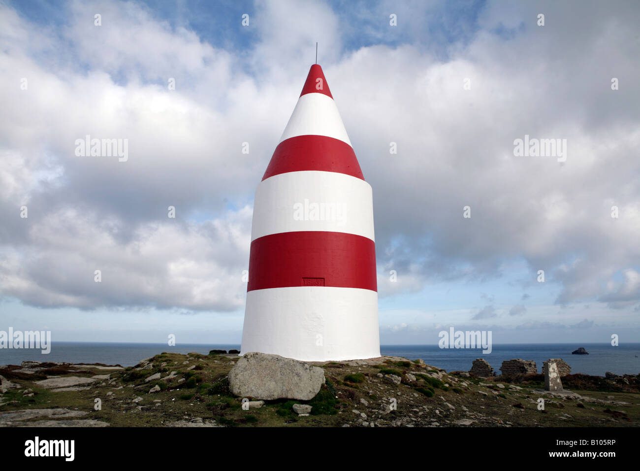 Segnalazione su St Martins isola, isole Scilly, UK. Foto Stock