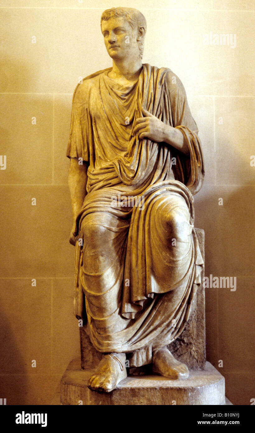L'imperatore Caligola statua Foto Stock