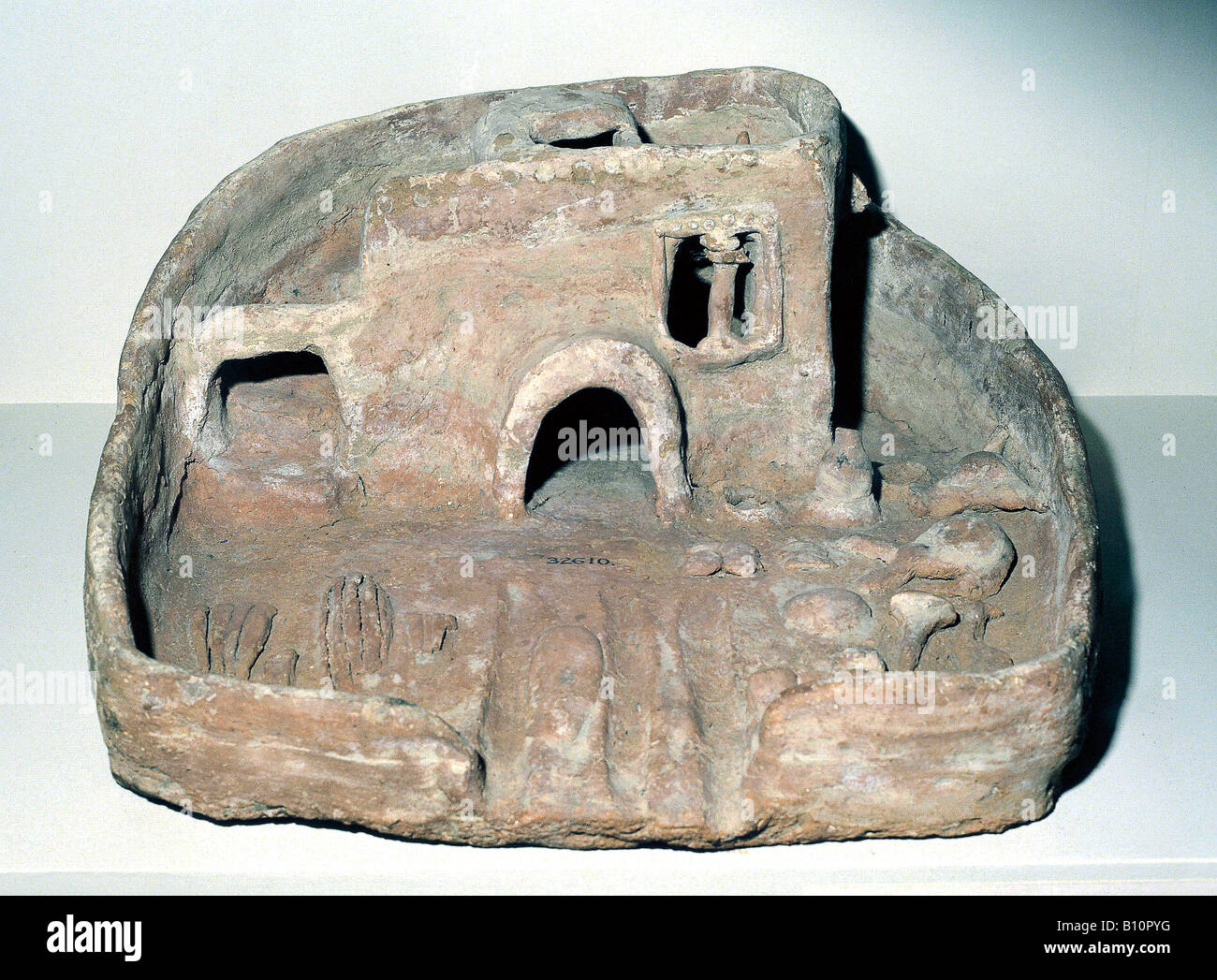 Modello di terracotta Casa del Regno di Mezzo 1900 BC. Egitto Foto Stock