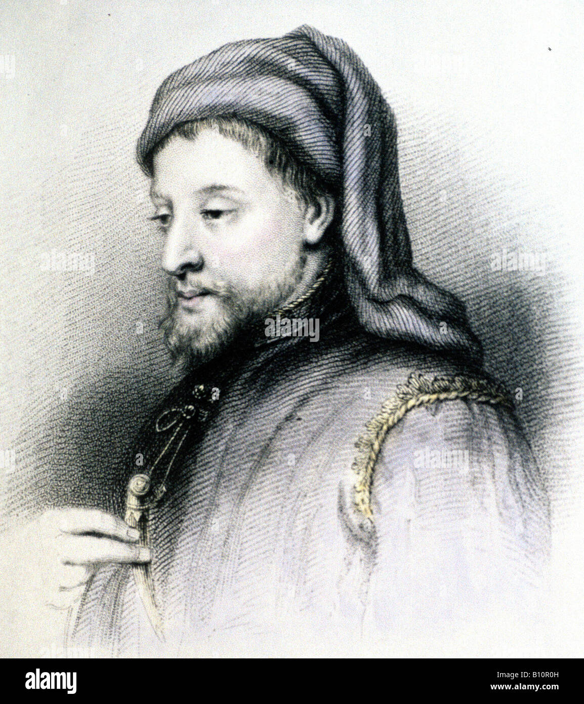 Geoffrey Chaucer. Ritratto. 1340-1400. Foto Stock
