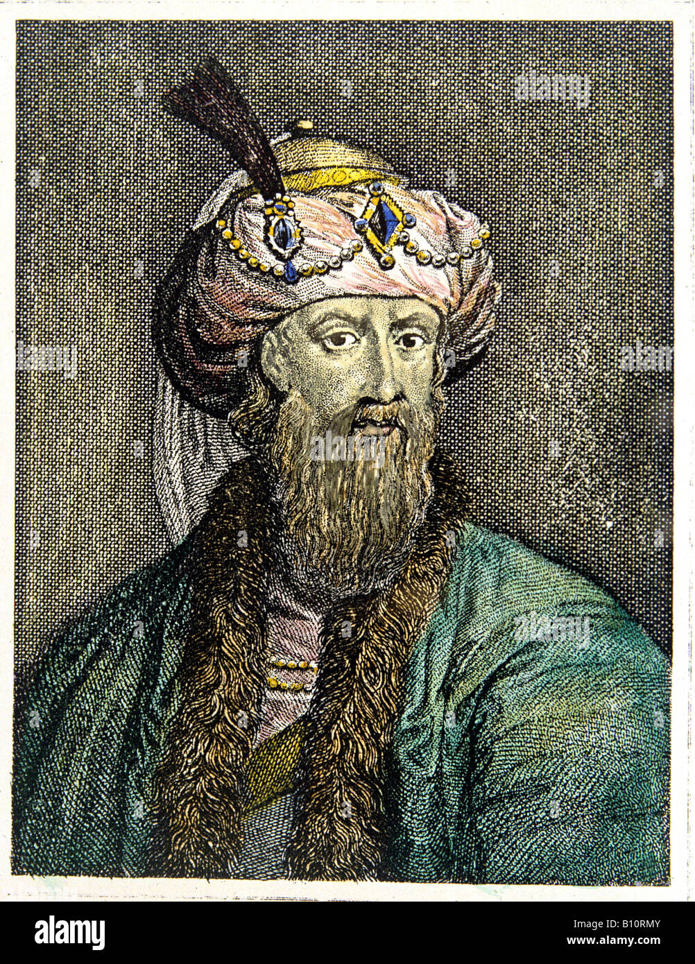 Flavius Josephus o Yosef ben Matityahu. Romano-Jewish leader e storico. 37-100 CE. Xix c incisione Foto Stock