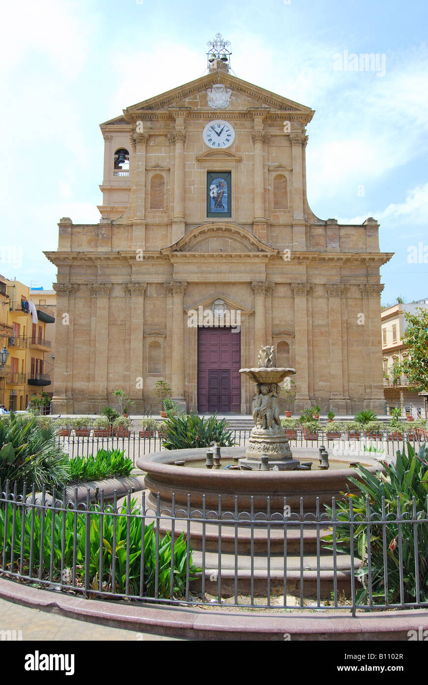 La Chiesa Madrice, Pizza Madrice, Citta di Bagheria, provincia di Palermo, Sicilia, Italia Foto Stock