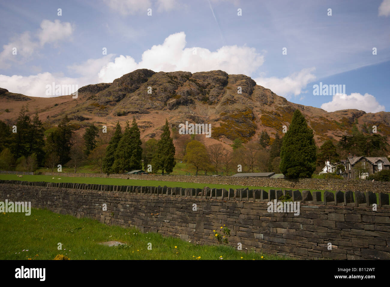 Vedute delle colline da Coniston nel Lake District Cumbria Foto Stock