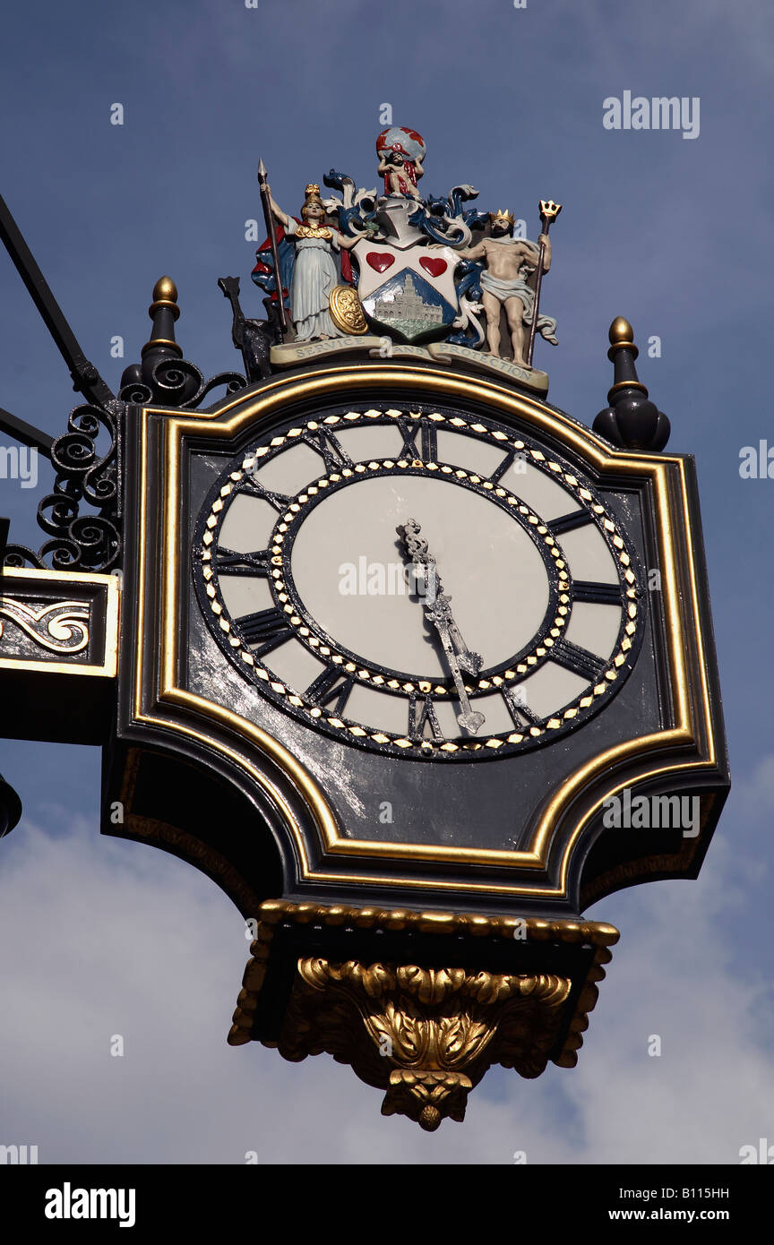 Regno Unito Gran Bretagna Inghilterra Londra La città orologio Foto Stock