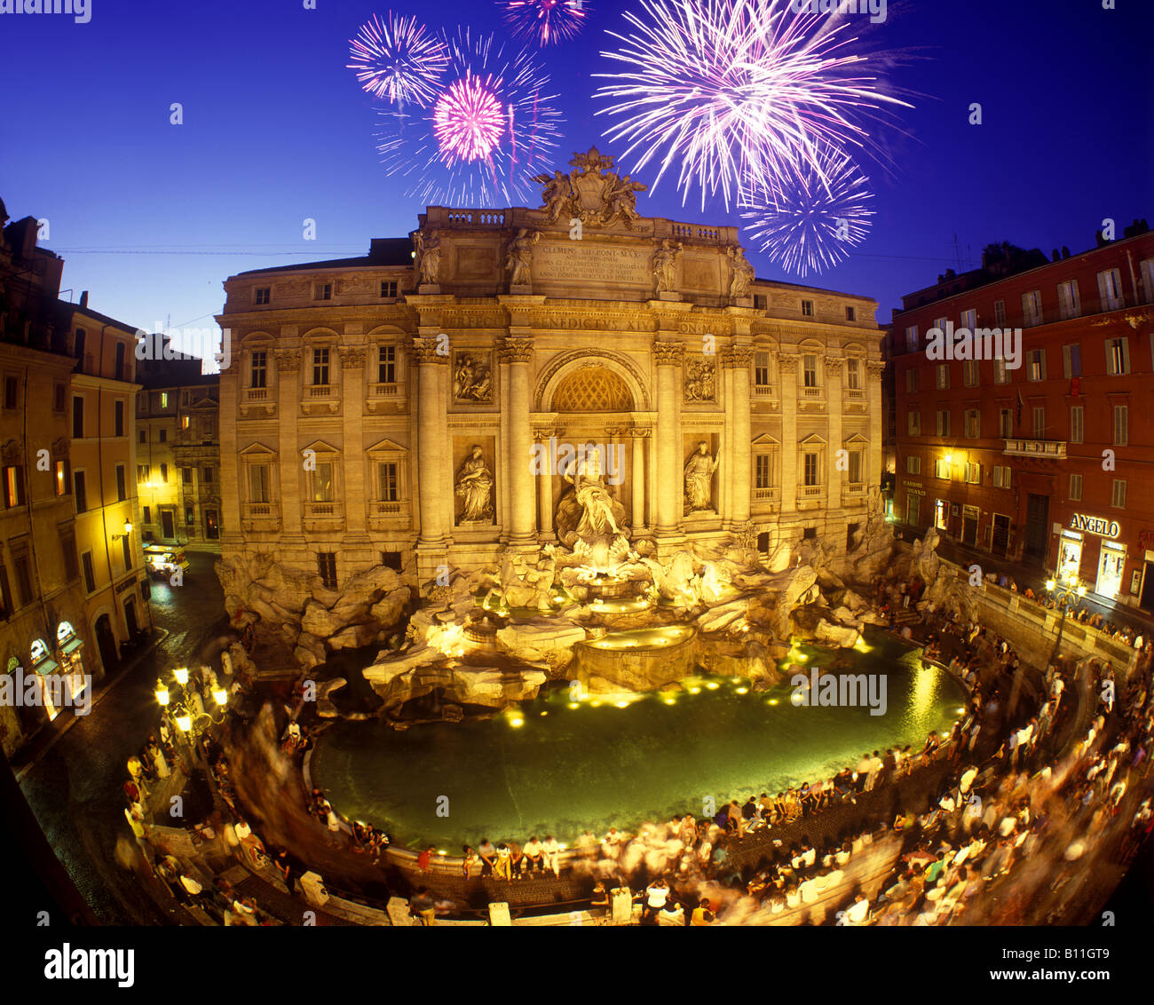 Fontana di Trevi Roma Italia Foto Stock