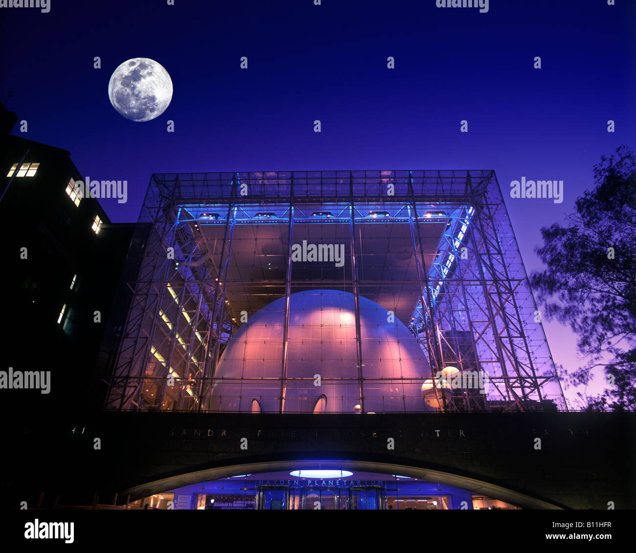 HAYDEN PLANETARIUM ROSE CENTER (©JAMES STEWART POLSHEK 2000) AMERICAN MUSEUM OF NATURAL HISTORY MANHATTAN NEW YORK CITY USA Foto Stock