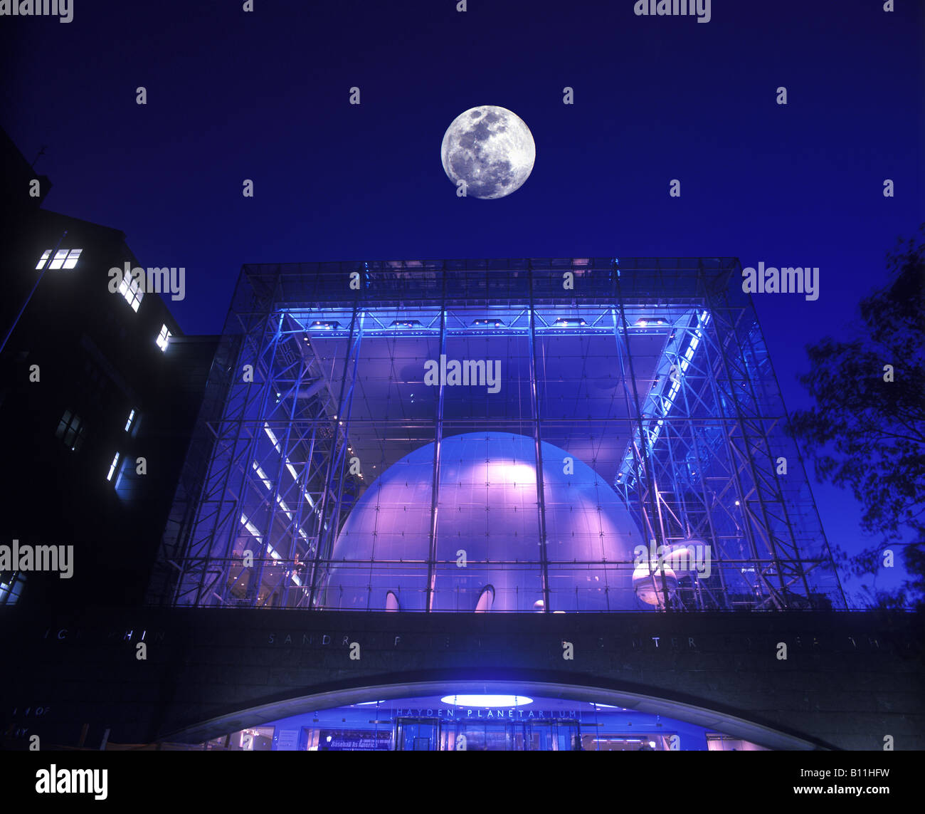 HAYDEN PLANETARIUM ROSE CENTER (©JAMES STEWART POLSHEK 2000) AMERICAN MUSEUM OF NATURAL HISTORY MANHATTAN NEW YORK CITY USA Foto Stock