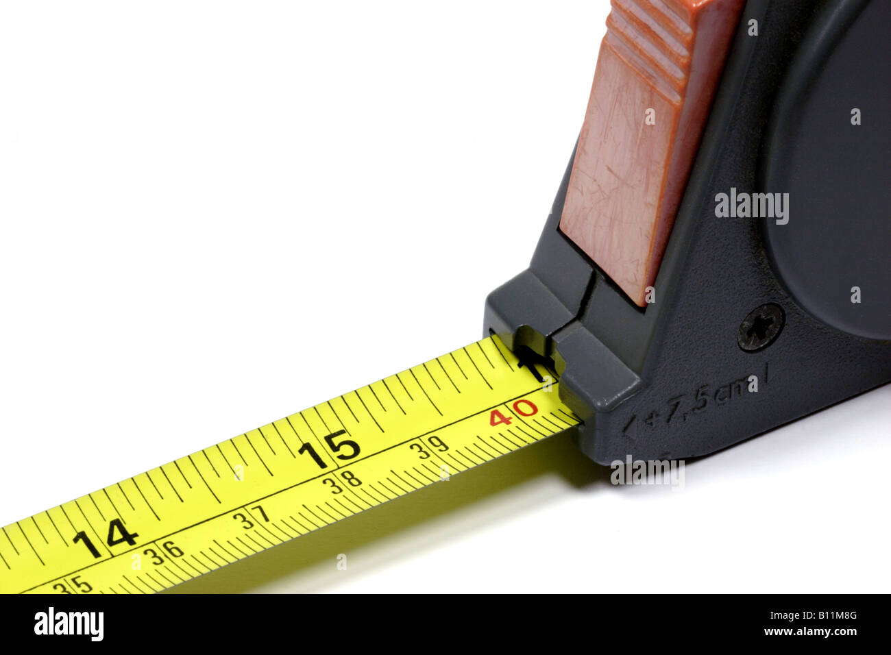 Tapemeasure in metallo Foto Stock