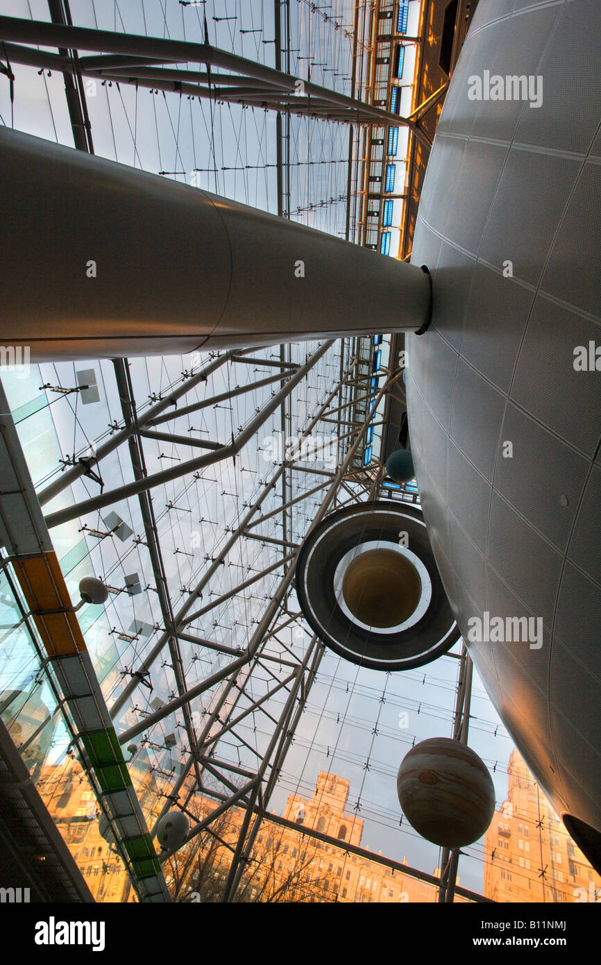 HAYDEN PLANETARIUM ROSE CENTER (©JAMES STEWART POLSHEK 2000) AMERICAN MUSEUM OF NATURAL HISTORY MANHATTAN NEW YORK CITY USA Foto Stock