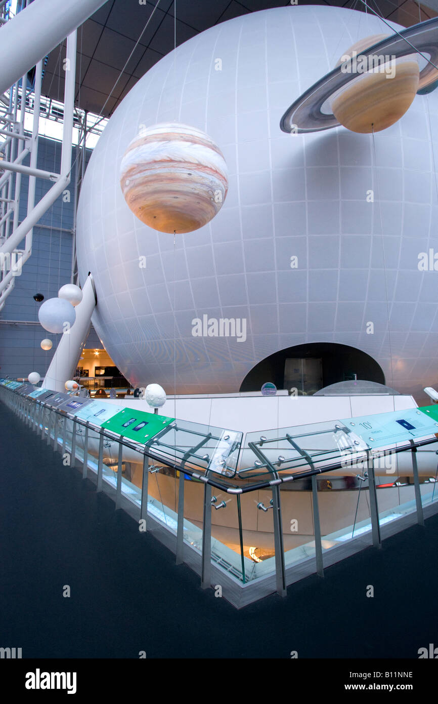 HAYDEN PLANETARIUM ROSE CENTER (©JAMES STEWART POLSHEK 2000) AMERICAN MUSEUM OF NATURAL HISTORY MANHATTAN NEW YORK CITY USA Foto Stock