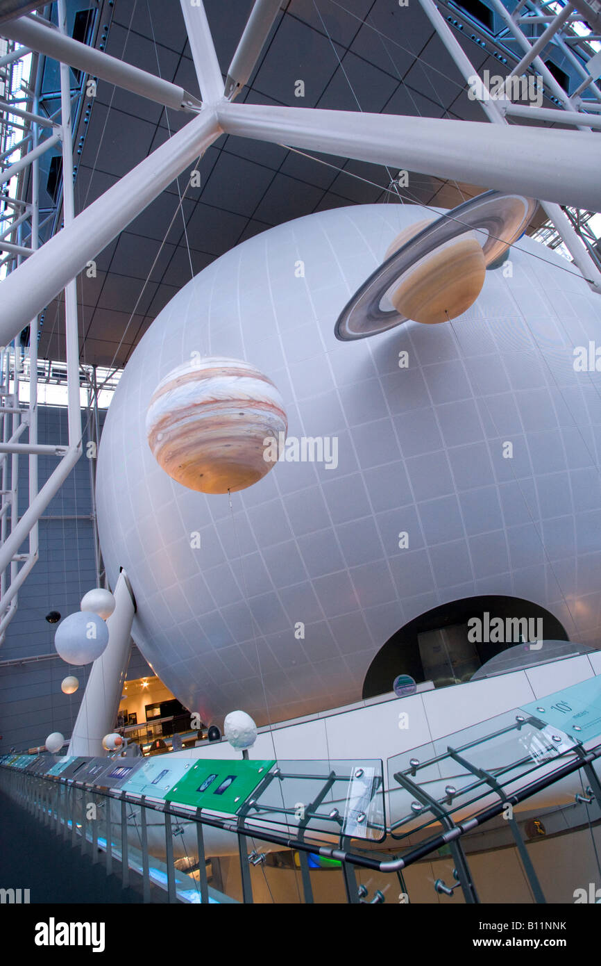 HAYDEN PLANETARIUM ROSE CENTER (©JAMES STEWART POLSHEK 2000) AMERICAN MUSEUM OF NATURAL HISTORY MANHATTAN NEW YORK CITY USA Foto Stock