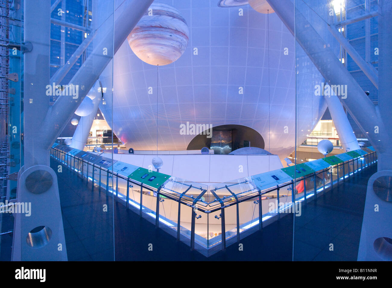 HAYDEN PLANETARIUM ROSE CENTER (©JAMES STEWART POLSHEK 2000) AMERICAN MUSEUM OF NATURAL HISTORY MANHATTAN NEW YORK CITY USA Foto Stock