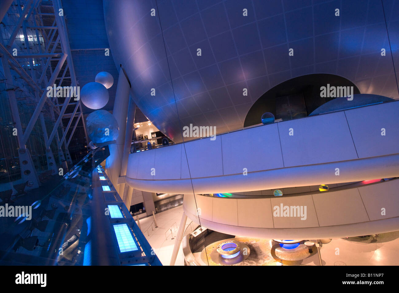 HAYDEN PLANETARIUM ROSE CENTER (©JAMES STEWART POLSHEK 2000) AMERICAN MUSEUM OF NATURAL HISTORY MANHATTAN NEW YORK CITY USA Foto Stock