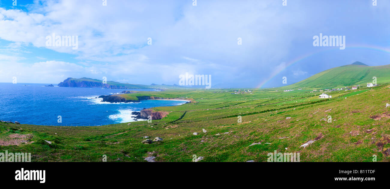 Co Kerry, Clogherhead Beach, Ballyferriter, Irlanda Foto Stock