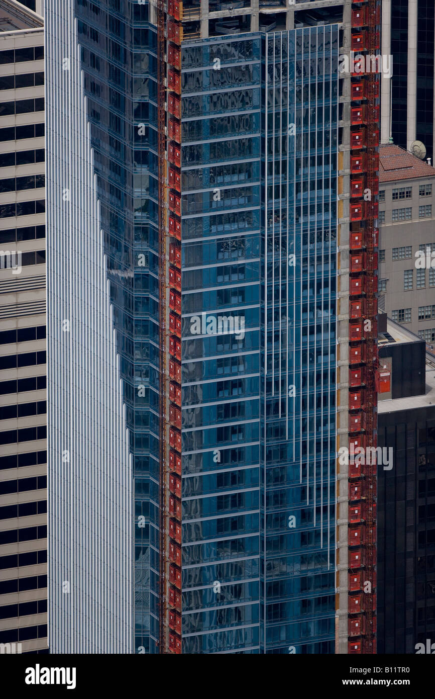 Vista aerea sopra San Francisco alto della costruzione Foto Stock