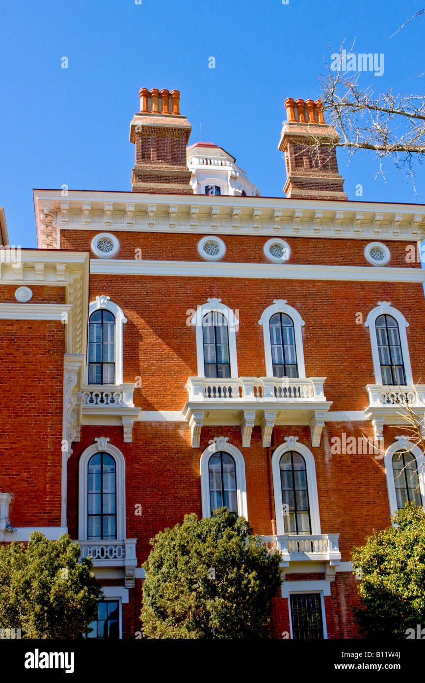 Storica residenza del XIX secolo in macon Georgia Foto Stock